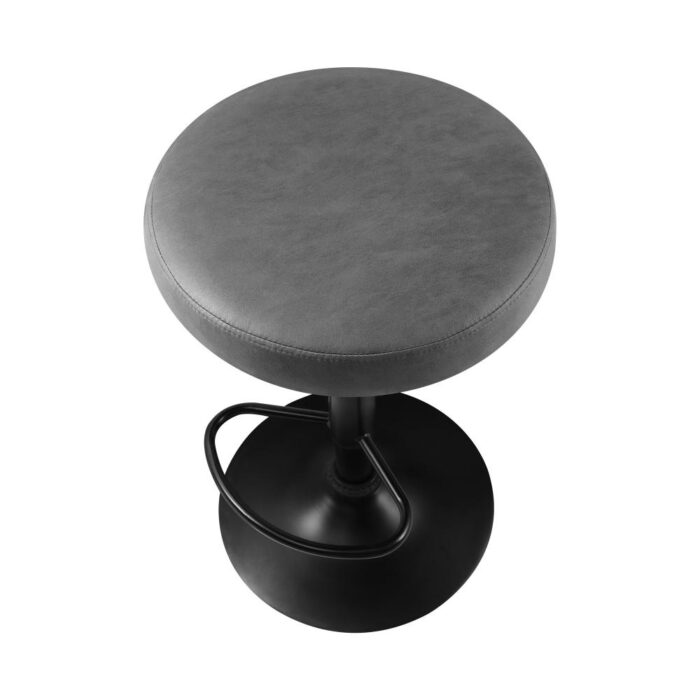 Oikiture Bar Stools Gas Lift PU leather Seat x2 - Image 3