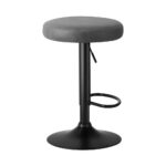 Oikiture Bar Stools Gas Lift PU leather Seat x2 - Image 4