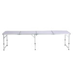 Weisshorn Folding Camping Table 240CM Portable Outdoor Picnic BBQ Aluminium Desk - Image 3
