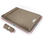 Weisshorn Self Inflating Mattress 10CM Camping Sleeping Mat Air Double Coffee - Image 2