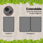 Weisshorn Self Inflating Mattress 10CM Camping Sleeping Mat Air Double Grey - Image 3