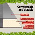 Weisshorn Self Inflating Mattress 10CM Camping Sleeping Mat Air Double Grey - Image 4