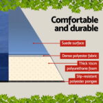 Weisshorn Self Inflating Mattress Camping Sleeping Mat Air Bed Pad Double Navy 10CM Thick - Image 4