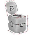Weisshorn 22L Portable Camping Toilet Outdoor Flush Potty Boating - Image 2