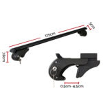 Universal Car Roof Racks Pod Aluminium Cross Bars Adjustable 108cm Black - Image 2