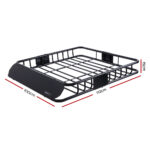Giantz Universal Roof Rack Basket Car Luggage Carrier Steel Vehicle Cargo 112cm - Image 2