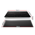 Devanti Electric Ceramic Cooktop 60cm Touch Control - Image 2