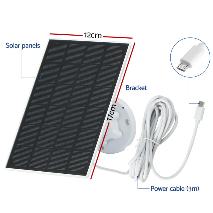 UL-tech Solar Panel For Security Camera Wireless 3W - Image 2
