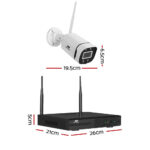 UL-tech Wireless CCTV Security System 8CH NVR 3MP 4 Square Cameras - Image 2