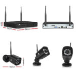 UL-tech CCTV Wireless Security Camera System 8CH Home Outdoor WIFI 4 Square Cameras Kit 1TB - Image 2
