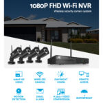 UL-tech CCTV Wireless Security Camera System 8CH Home Outdoor WIFI 4 Square Cameras Kit 1TB - Image 4