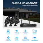 UL-tech CCTV Wireless Security Camera System 8CH Home Outdoor WIFI 6 Square Cameras Kit 1TB - Image 4
