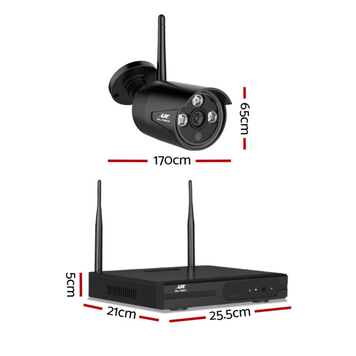 UL-tech Wireless CCTV Security System 8CH NVR 3MP 8 Bullet Cameras 1TB - Image 2