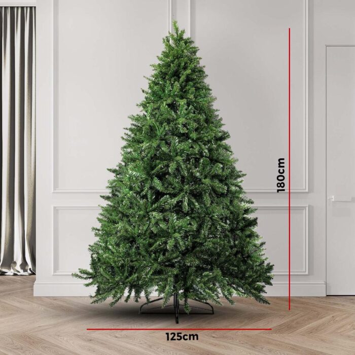 Christmas Tree Xmas Decorations  1.8M 6FT Home Decor Green Artificial 1200 tips - Image 3