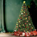 Christmas Tree Xmas Decorations Pine Cones 2.1M 7FT Home Decor Green  1500 tips - Image 3