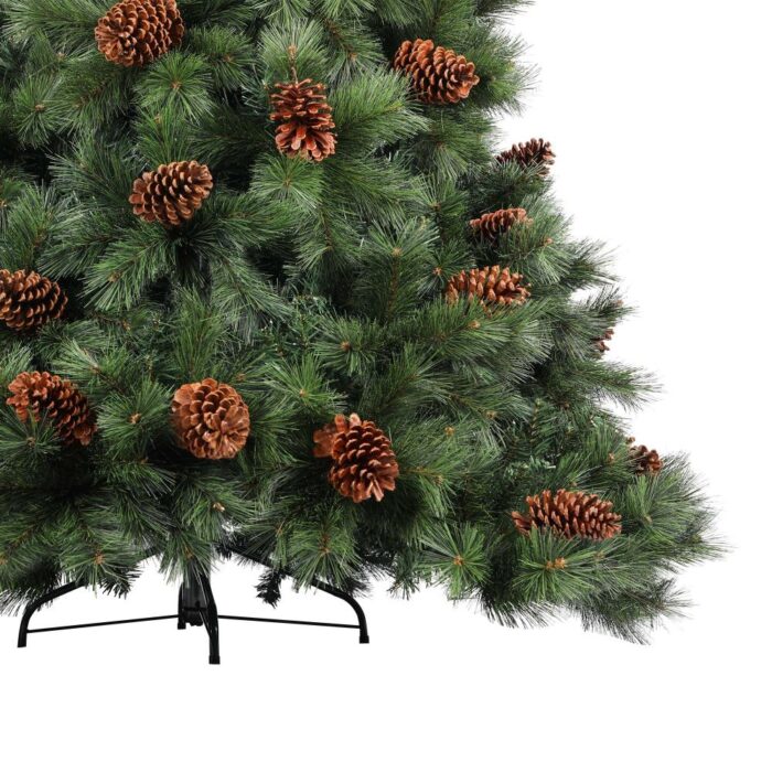 Christmas Tree Xmas Decorations Pine Cones 2.1M 7FT Home Decor Green  1500 tips - Image 5