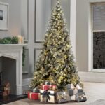 Mazam Christmas Tree 2.1M 7FT Snow Flocked Green with LED - Image 5