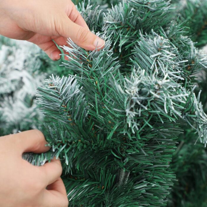 Mazam Christmas Tree 2.4M 8FT Snowy Xmas Decorations Home Decor Green 1400 tips - Image 4