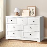 Oikiture Chest of Drawers 7 Drawers Tallboy Cabinet Home Furniture - Image 3