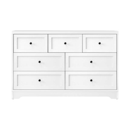 Oikiture Chest of Drawers 7 Drawers Tallboy Cabinet Home Furniture