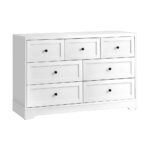 Oikiture Chest of Drawers 7 Drawers Tallboy Cabinet Home Furniture - Image 5