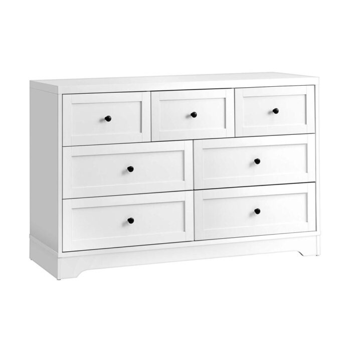 Oikiture Chest of Drawers 7 Drawers Tallboy Cabinet Home Furniture - Image 5