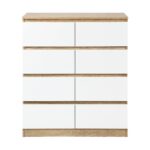 Oikiture Chest of Drawers 8 Drawers Tallboy