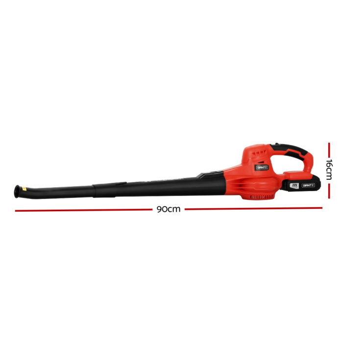 Giantz 20V Cordless Leaf Blower Garden Lithium Battery Electric Nozzles 2-Speed - Image 2