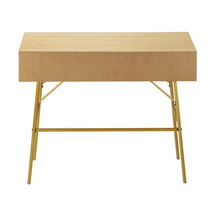 Oikiture Rattan Hall Console Table Hallway Side Desk Entry Display Furniture - Image 4