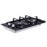 Devanti Gas Cooktop 30cm 2 Burner Black