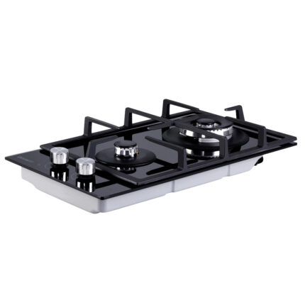 Devanti Gas Cooktop 30cm 2 Burner Black