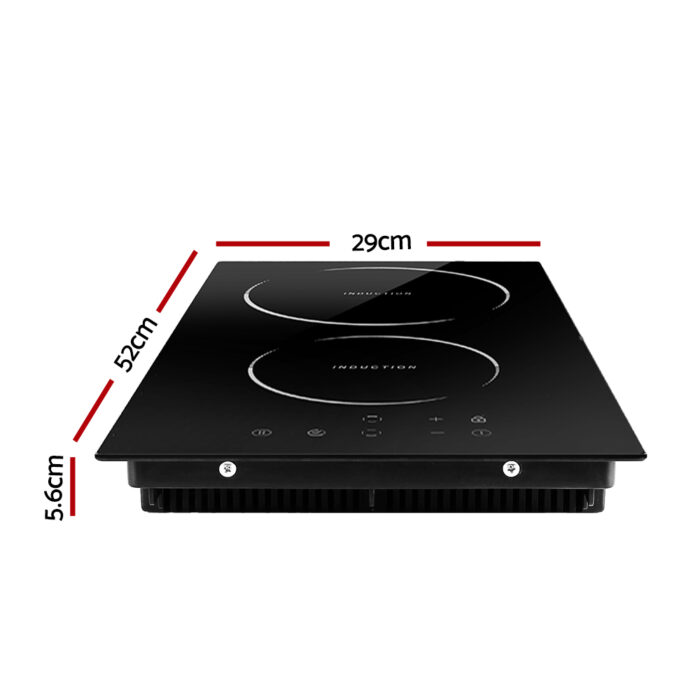 Devanti Induction Cooktop 30cm Ceramic Glass - Image 2