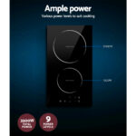 Devanti Induction Cooktop 30cm Ceramic Glass - Image 4