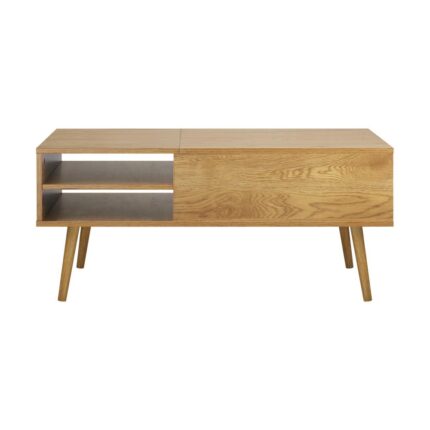 Oikiture Coffee Table Lift Up Top Modern Tables Hidden Book Storage Shelf Wood