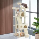 1.7M Cat Trees Scratching Post Scratcher Tower Condo House Furniture Multi Level - Image 7