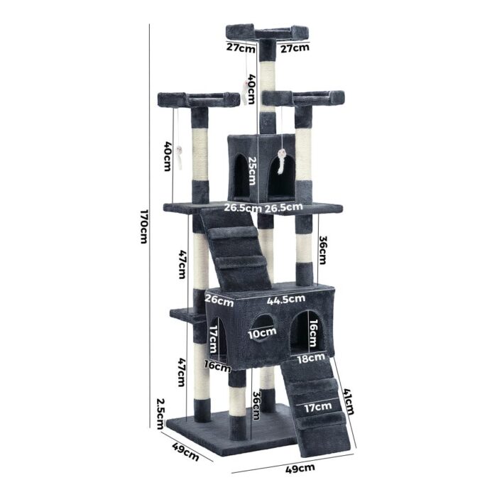 Cat Tree Scratching Post Scratcher Pole Tower Condo Home Furniture Bed Stand - Image 2