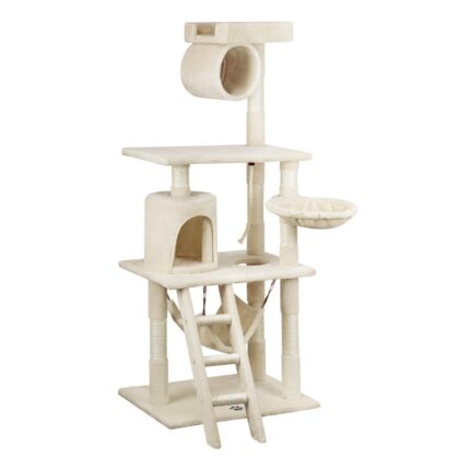 Cat Trees Scratching Post Scratcher Tower Condo House Furniture Kitty Bed 140cm