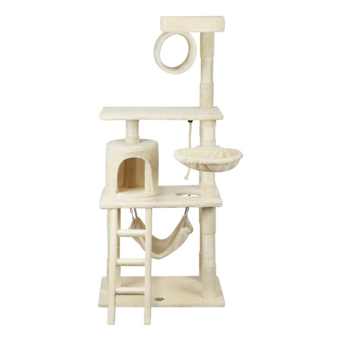 Cat Trees Scratching Post Scratcher Tower Condo House Furniture Kitty Bed 140cm - Image 5