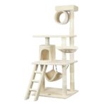 Cat Trees Scratching Post Scratcher Tower Condo House Furniture Kitty Bed 140cm - Image 3