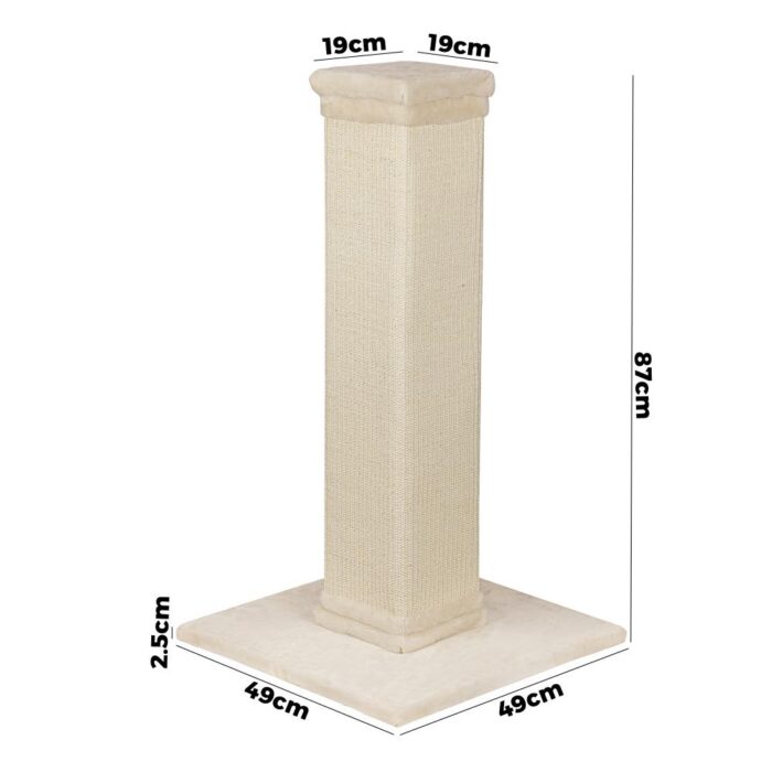Cat Tree Scratching Post Pole Sisal Scratcher Tower Condo Kitty Activity Stand - Image 5