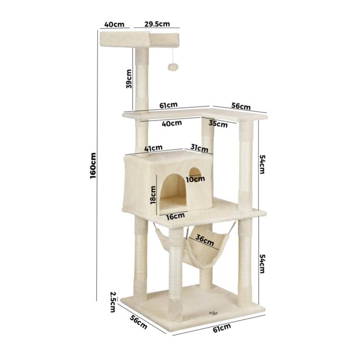 Cat Tree Scratching Post Scratcher House Furniture Bed Stand Kitty Tower Condo - Image 3