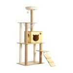Alopet Cat Tree Wooden Scratching Post Condo 147cm