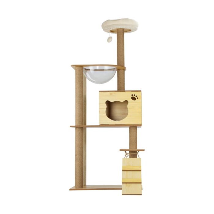 Alopet Cat Tree Wooden Scratching Post Condo 147cm - Image 5