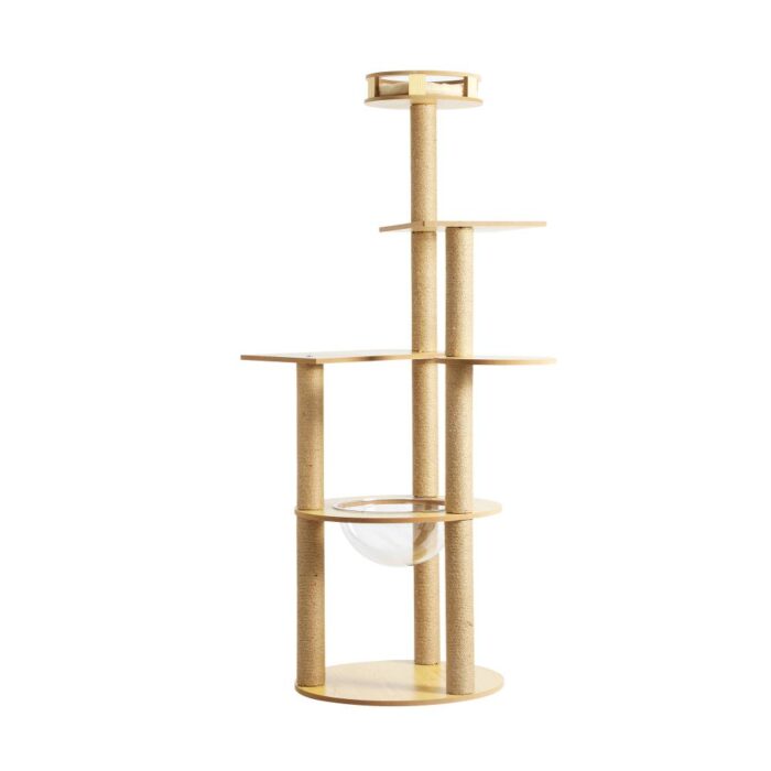 Alopet Cat Tree Scratching Post Scratcher Cats Tower Wood Condo Toys House 148cm - Image 4