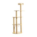 Alopet Cat Tree Scratching Post Scratcher Cats Tower Wood Condo Toys House 148cm - Image 2