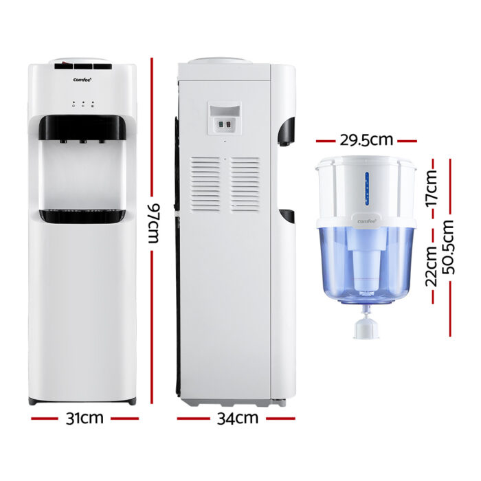 Comfee Water Dispenser Cooler 15L Filter Chiller Purifier Bottle Cold Hot Stand - Image 2