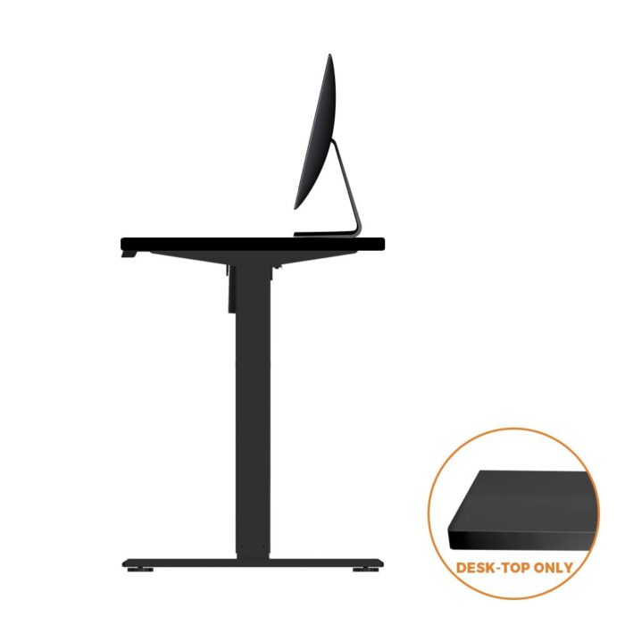 Oikiture Standing Desk Table Top Only For Office Computer Desk Black 140cm - Image 6
