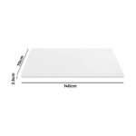 Oikiture Standing Desk Table Top Only For Office Computer Desk White 140cm - Image 3