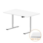 Oikiture Standing Desk Table Top Only For Office Computer Desk White 140cm - Image 4