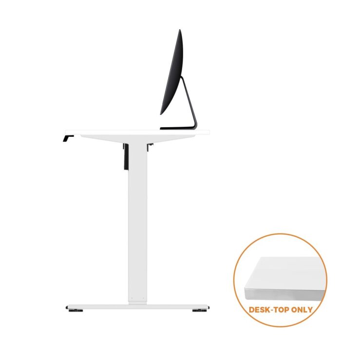 Oikiture Standing Desk Table Top Only For Office Computer Desk White 140cm - Image 6